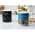 Ceramic magic mug,magic thermo mug,heat sensitive ceramic mug.